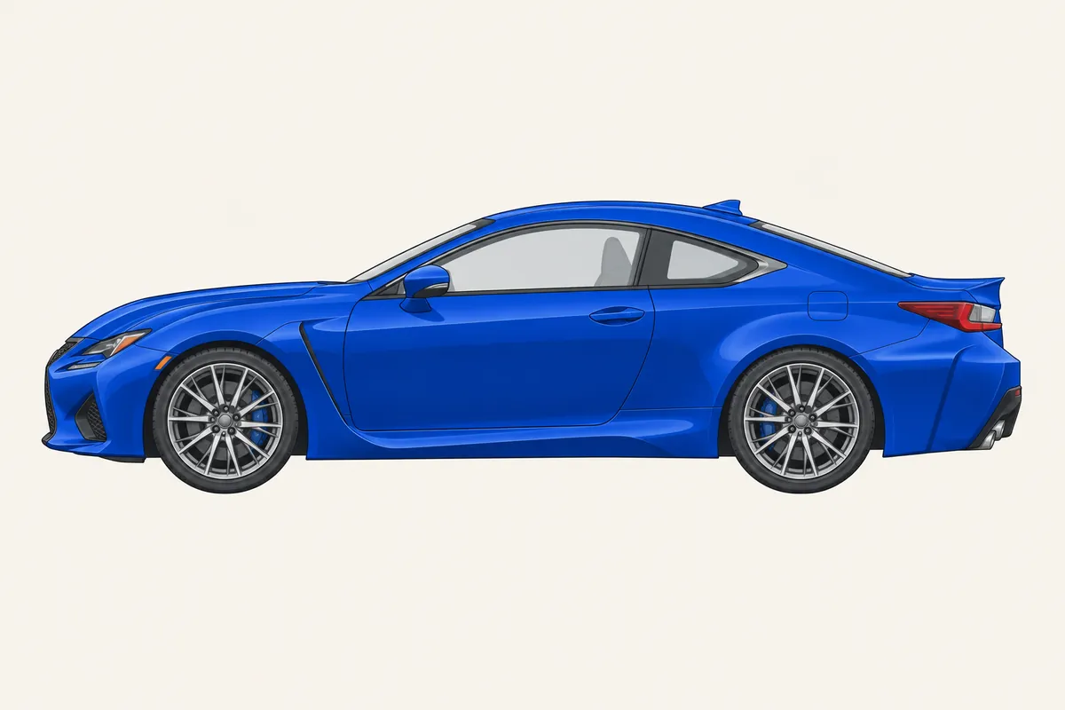 レクサス RC Fのイラスト