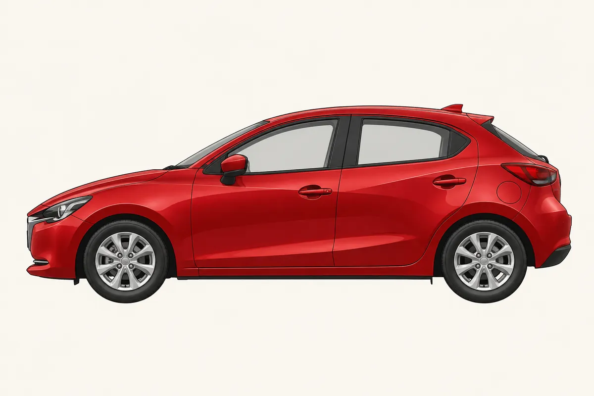 MAZDA2のイラスト