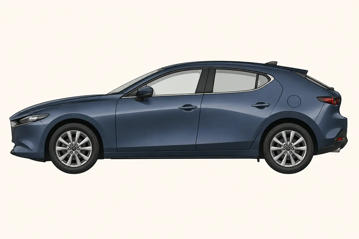 MAZDA3 FASTBACKのイラスト
