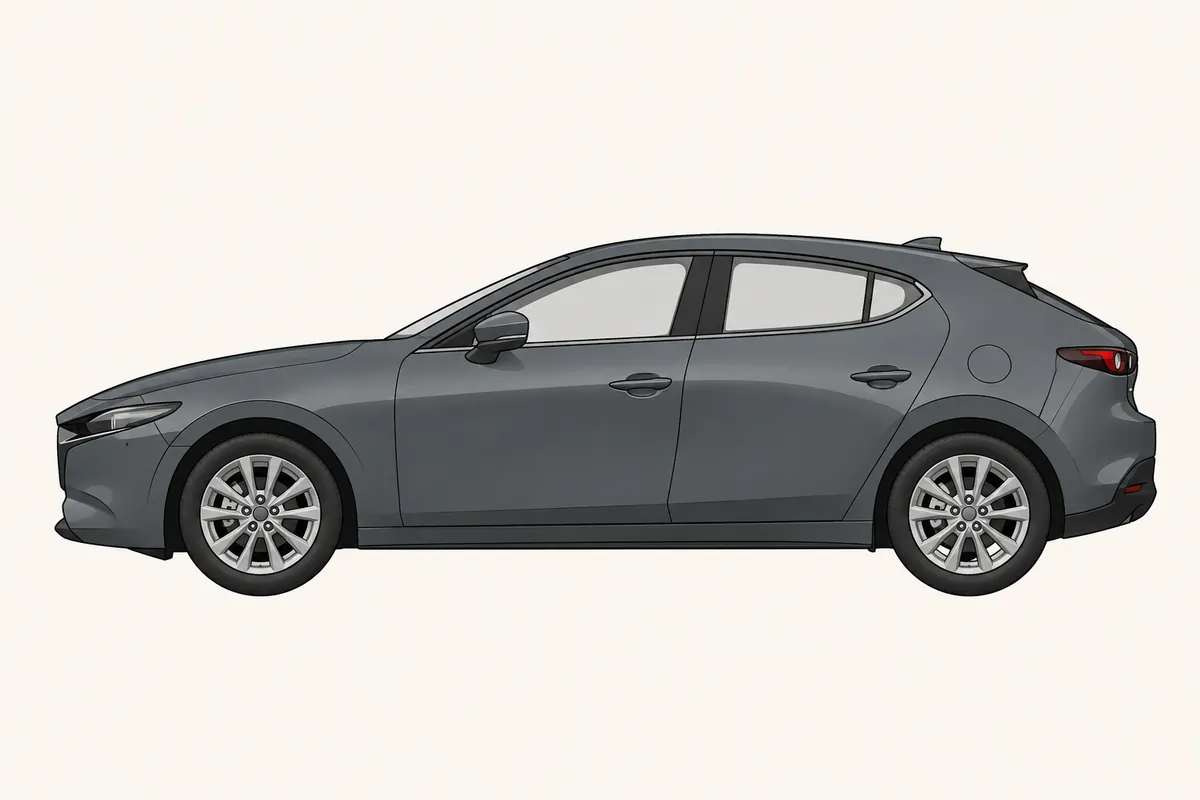 MAZDA3 FASTBACKのイラスト