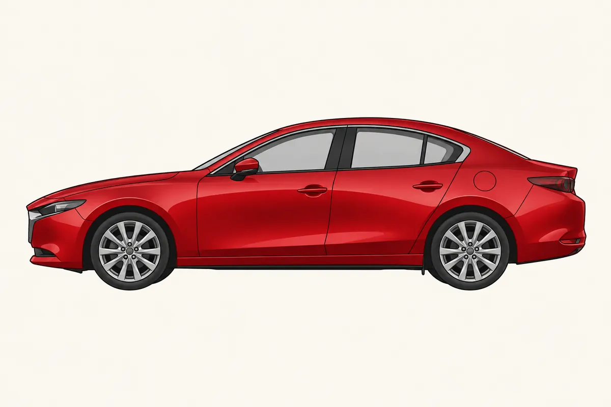 MAZDA3 SEDANのイラスト